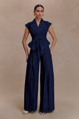 Beatrix High Rise Denim Jeans - Indigo Blue