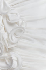 Alessandra Slinky Ruffle Top - Ivory