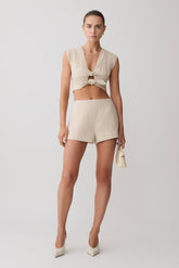 Anahita Linen Short - Natural