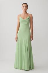 Aurelia Chiffon Maxi Dress - Sage