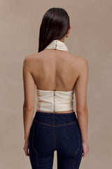 Marion Cross Over Top - Buttercream