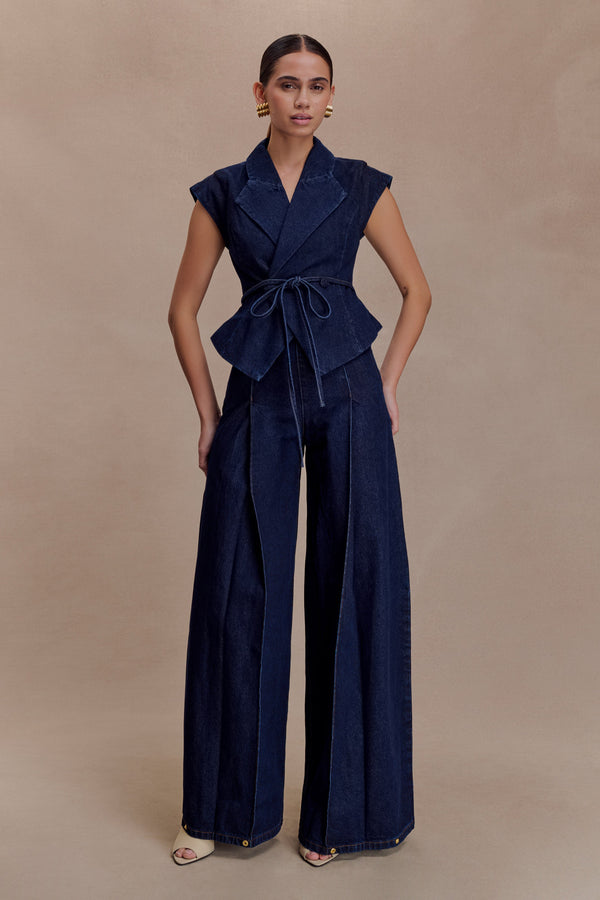 Beatrix High Rise Denim Jeans -  Indigo Blue