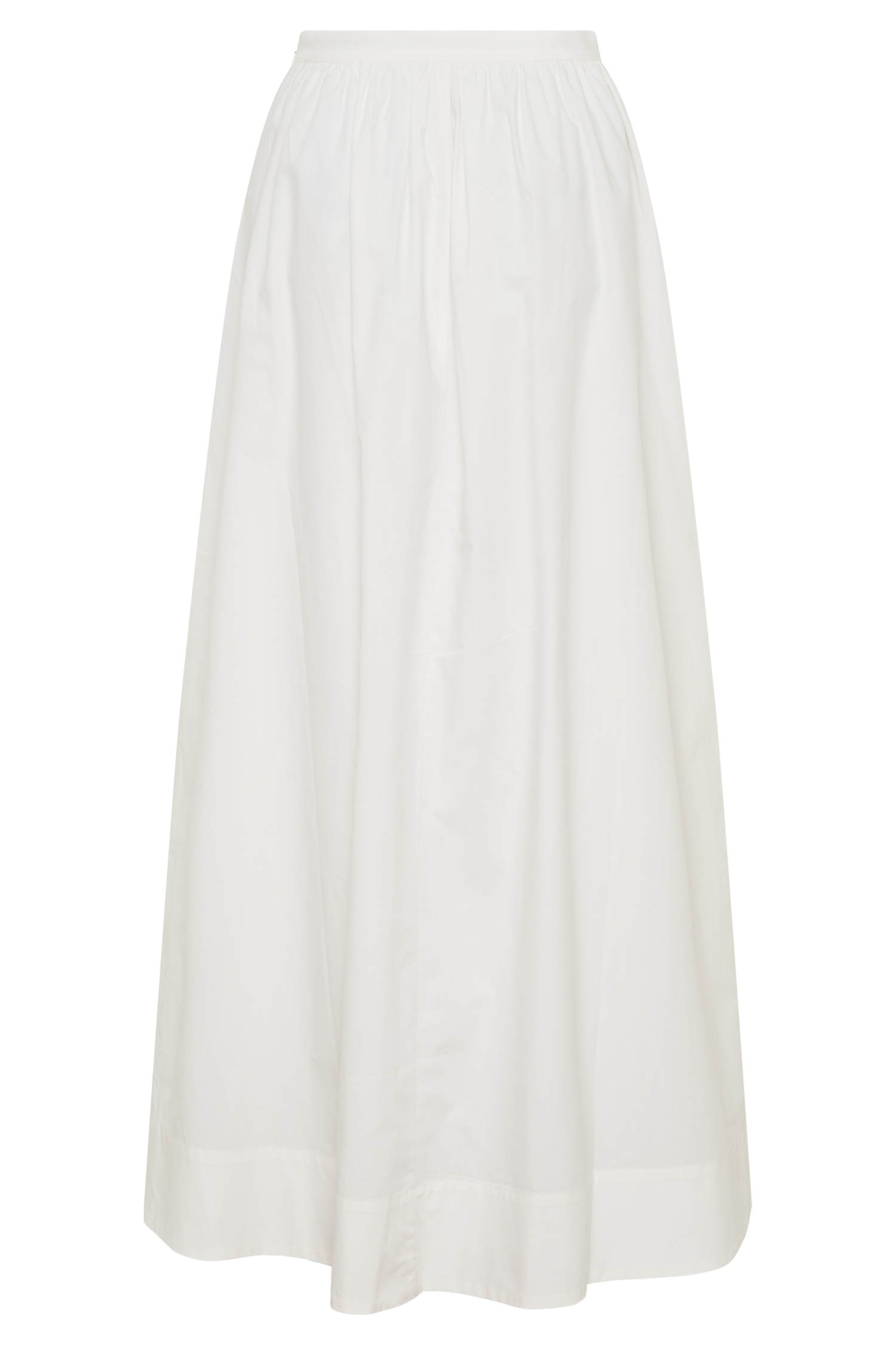 River Gathered Maxi Skirt - White